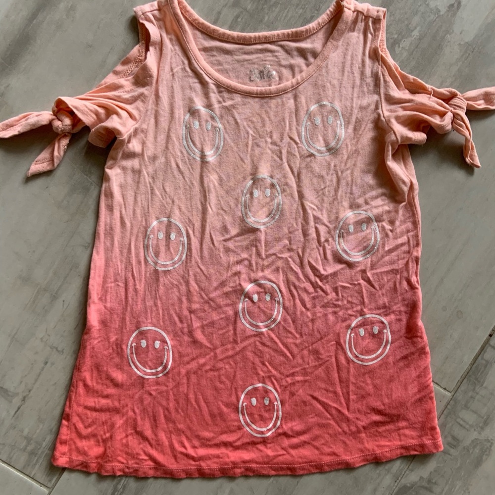 Ombré smiley face shirt